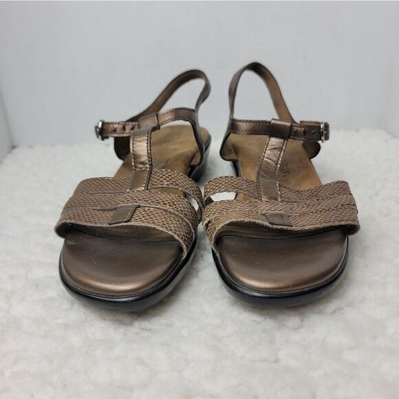 SAS Tripad Capri Women's T-Strap Comfort Sandal Size 10 Browm Leather Shoes - Picture 2 of 9